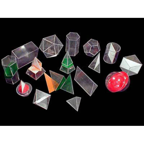 Набор прозрачных геометрических тел с сечениями (разборный)