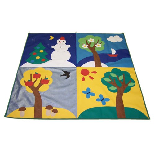 "Времена года" дидактический коврик. 1000х1000 мм.