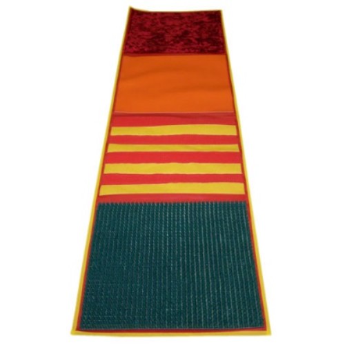 "Сенсорная дорожка из тканей"разных шероховатостей. 1800х450 мм.