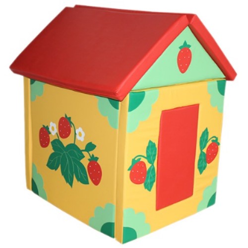 "Домик" с креплениями трансформируется в маты Ягодки желтый. L 1160 мм.хB 1000 мм.х H 1400 мм.