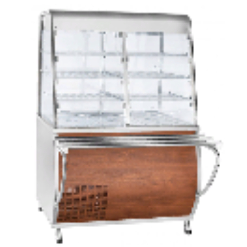 Прилавок-витрина холодильный ПВВ(Н)-70Т-С-НШ с гастроёмкостями кашир.(1120x770(1025)x1700мм, 230 В)