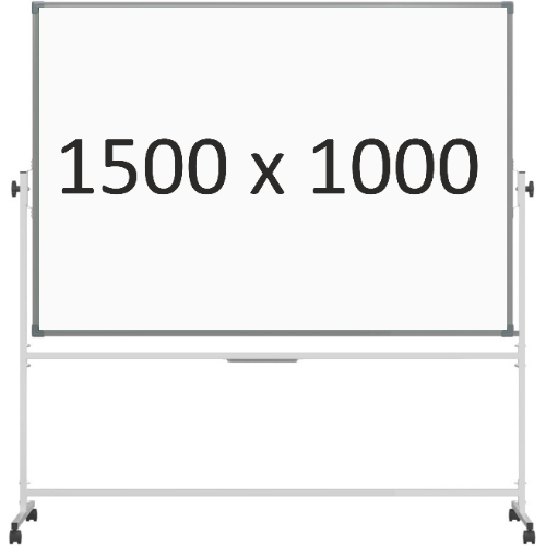 Доска 2-сторонняя поворотная передвижная магнитная (маркер), 1500х1000 мм. эмаль