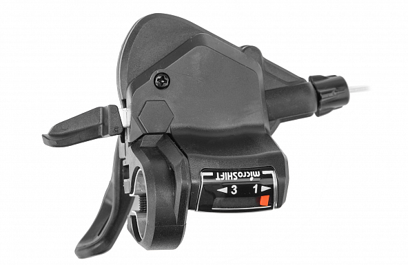 Шифтер Stels Microshift TS-39-3L левый 3 ск. с тросом 1800мм