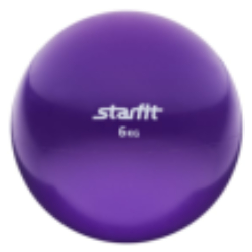 Медбол 6 кг, фиолетовый