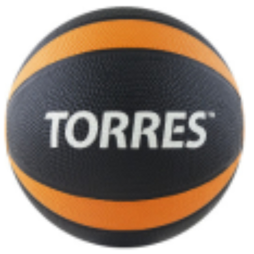 Медбол TORRES 2 кг, износостойкая резина, D = 195 мм.