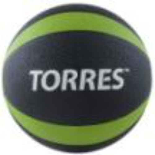 Медбол TORRES 4 кг, износостойкая резина, D = 219 мм.