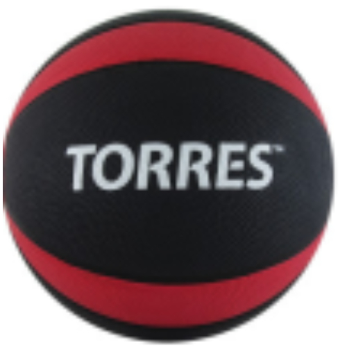 Медбол TORRES 6 кг, износостойкая резина, D = 238 мм.