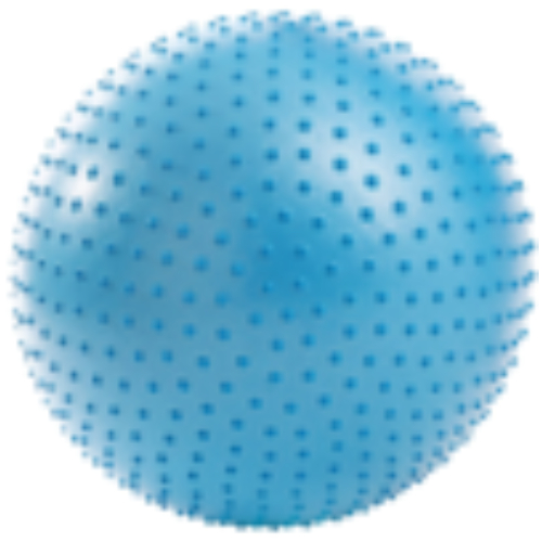 Мяч гимнастический массажный 65 см, антивзрыв, синий