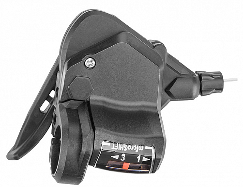 Шифтер Stels Microshift TS-38-3L левый 3 ск. с тросом 1800мм