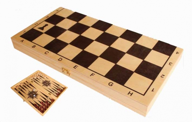 Нарды большие Владспортпром 2 в 1+ шашки 40*40 см