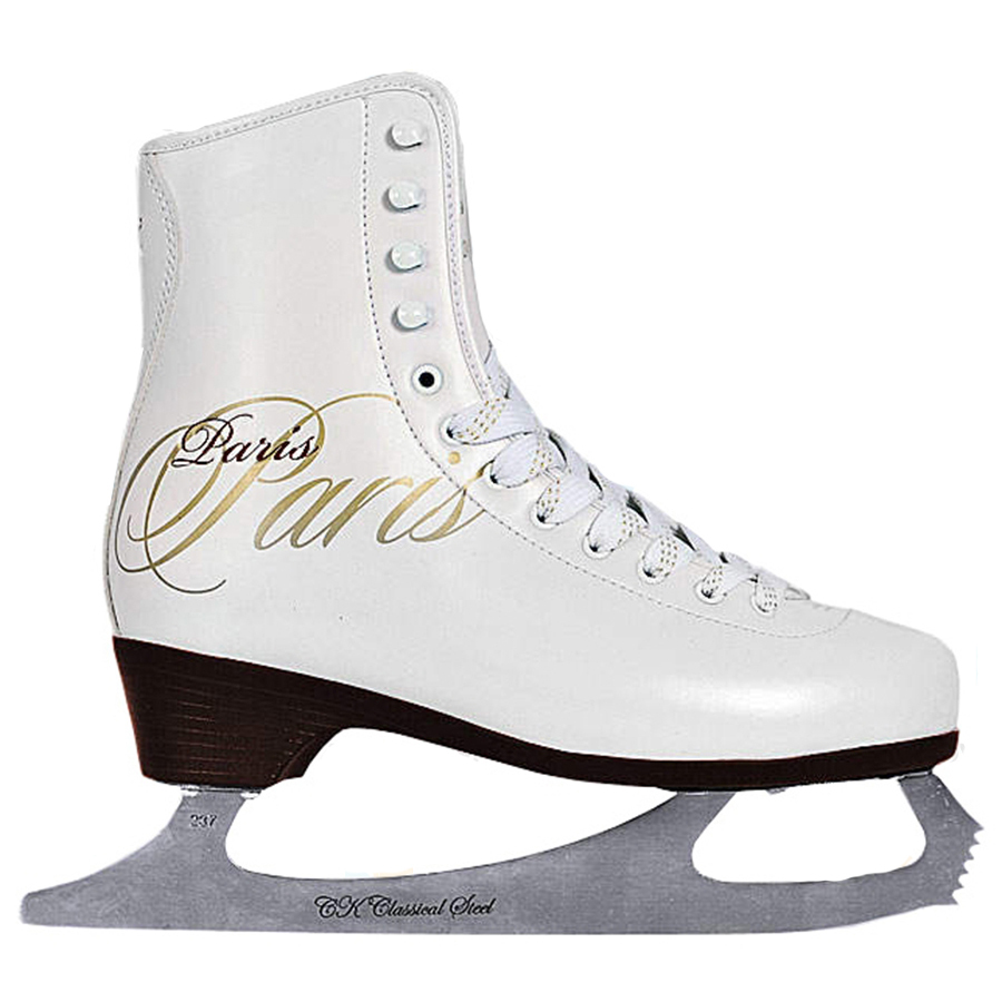 Коньки фигурные Спортивная коллекция PARIS LUX fur с подсветкой