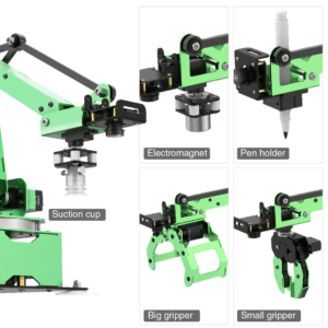 Четырёхосевой учебный робот манипулятор с модульными сменными насадками