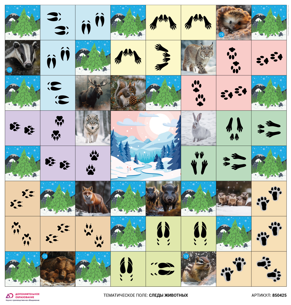 Логобот "Пчелка"/ Коврик "Следы животных" Логобот "Пчелка"/ Коврик "Следы животных"
