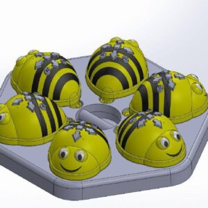 Логобот Пчелка набор для изучения алгоритмов (6 роботов и док. станция)