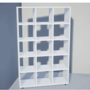 Стеллаж открытый 1110х350х1850 мм. серый Стеллаж открытый 1110х350х1850 мм. серый