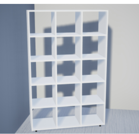 Стеллаж открытый 1110х350х1850 мм. серый Стеллаж открытый 1110х350х1850 мм. серый