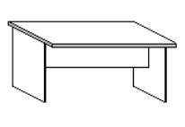 Стол для переговоров 1590х680х750 мм, ЛДСП