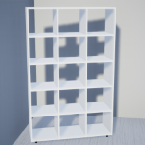 Стеллаж открытый 1110х350х1850 мм. Белый